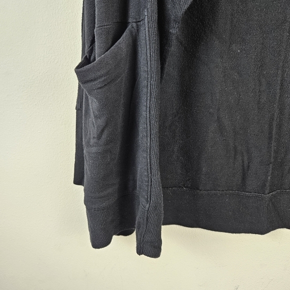Athleta Studio Wrap Cardigan Small Black Magnetic Pockets Modal 228813 Size XS - Picture 4 of 8